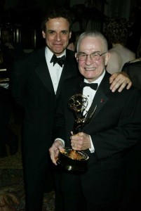 with his father Victor A. Le Blanc after 2005 Emmy win!