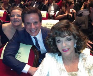 With Joan Collins and Tricia Cast in Monte Carlo