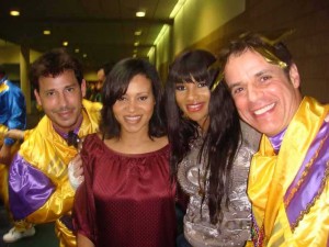 With SALT and PEPPA and Ricky Goldin at MARDI GRAS